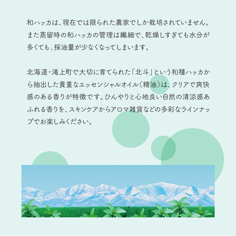 北海道和ハッカ アロマバスソルト 40g